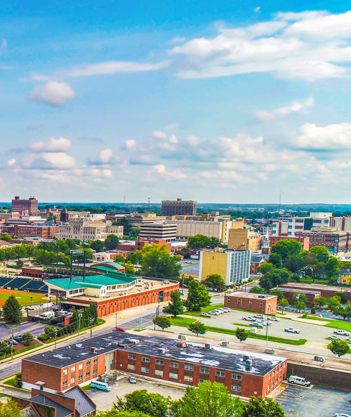 pothole repair in greensboro | greensboro top view