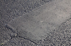 patched asphalt | infrared pavement patching