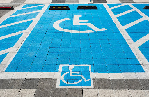 wheel chair sign | parking lot striping