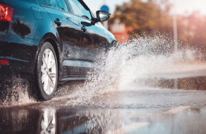 water splash | driving through puddles