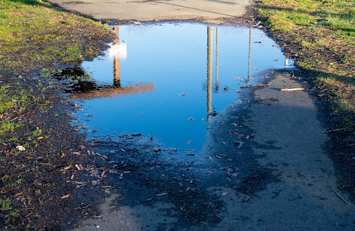 water on the way | prevent standing water