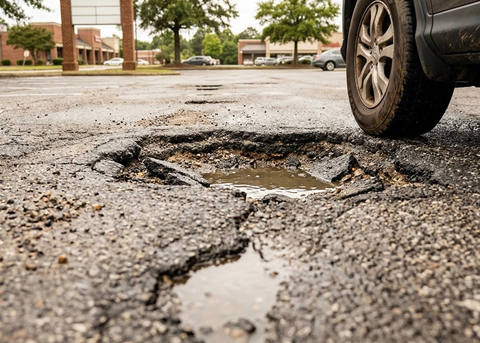 Charlotte potholes weather impact