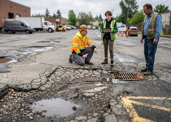 humidity damage to asphalt pavement