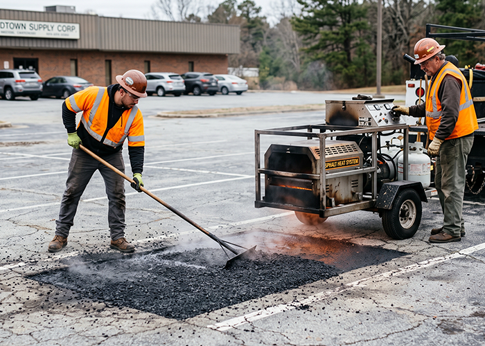 infrared pavement patching