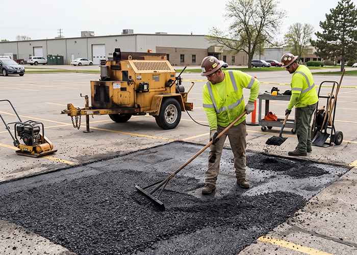 infrared pavement patching
