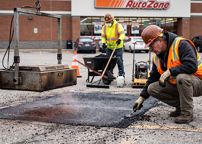 infrared pavement patching